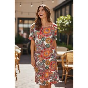 Jude Connally Nina Captiva Paisley Dress Size Large